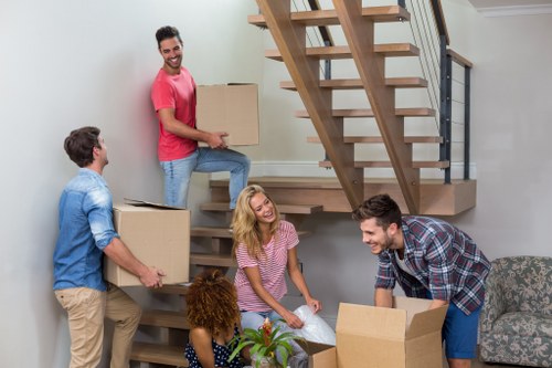 Moving boxes and storage logistics in Thehyde