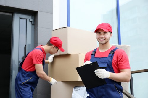 Professional local removals in Thehyde with moving van and boxes