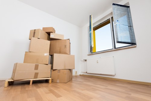 Business inventory stored in a mobile self storage unit